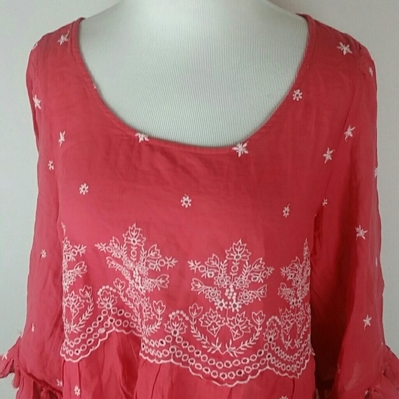 AMERICAN EAGLE OUTFITTERS l Crop Sheer Boho D7 - Picture 2 of 7